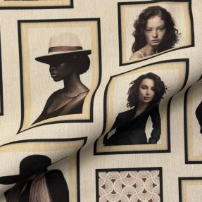 Dekorativna tkanina premium Linenlook Portrait Wall Frames digital print