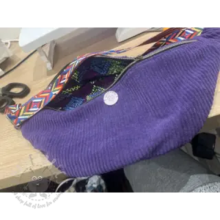 Baršun 6W WASHED STRETCH purple