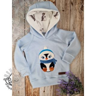 Triko materijal čupav JOGGING soft blue