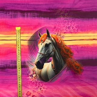 Pletenina Fancy Horses PANEL digital print