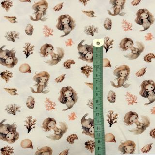 Pletenina Baby Mermaids digital print
