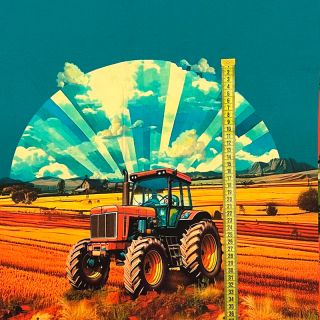 Pletenina Great big farm PANEL digital print