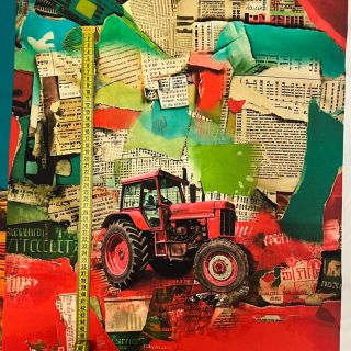 Pletenina Great big farm PANEL digital print