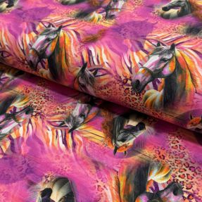 Pletenina Fancy Horses digital print