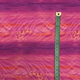 Pletenina Fancy Horses stripe digital print