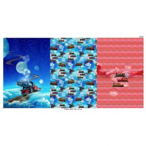 Pletenina Sky Train PANEL digital print