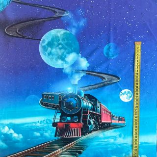 Pletenina Sky Train PANEL digital print