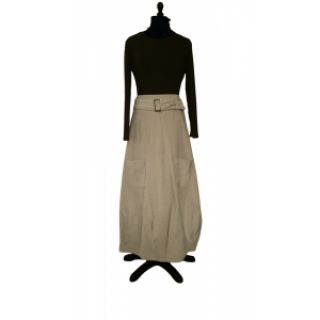 Rebrasti pamuk 6W WASHED STRETCH sand