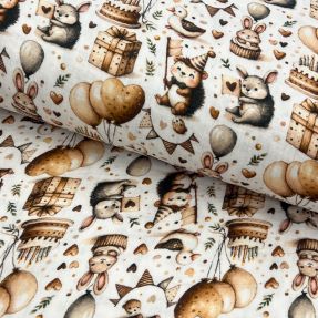 Dvostruka gaza/muslin Cuties design D digital print