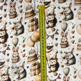 Tetra Tkanina/Muslin Cuties design D digital print