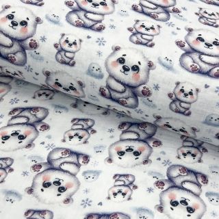 Dvostruka gaza/muslin Little friends design A digital print