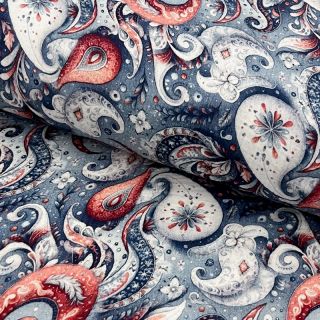 Dvostruka gaza/muslin Eucalyptus and more design E digital print