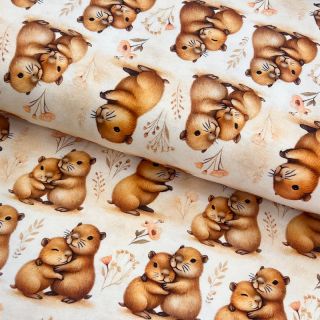Pletene tkanine Sweet hugs design B digital print