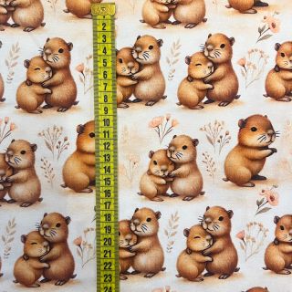 Pletene tkanine Sweet hugs design B digital print