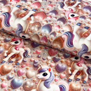 Pletene tkanine Sparkle time design A digital print
