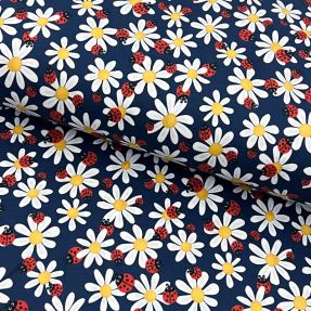 Úplet Baby Ladybug navy digital print