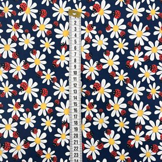 Úplet Baby Ladybug navy digital print