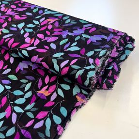 Viskoza RADIANCE Barbara black digital print