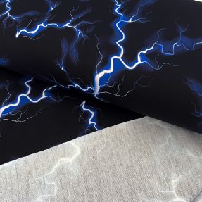Triko Lightning black digital print