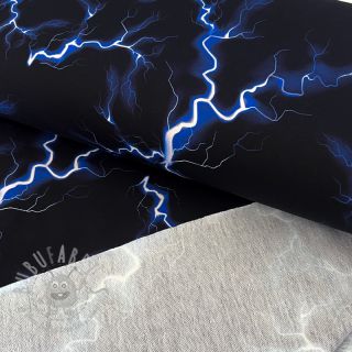 Triko Lightning black digital print