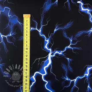 Triko Lightning black digital print