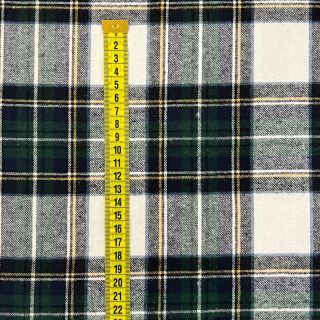 Pamučna tkanina YARN DYED CHECK BRUSHED Daniel ecru navy
