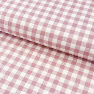 Pamučna tkanina flanel Check light pink