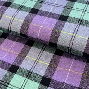 Viskoza Scottish Check YARN DYED BRUSHED purple