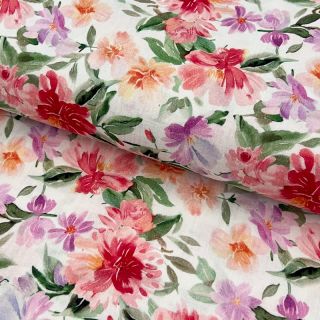 Dvostruka gaza/muslin Sunny flowers digital print