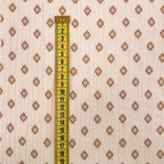 Dvostruka gaza/muslin Bohemian SIMPLY NATURAL digital print ORGANIC
