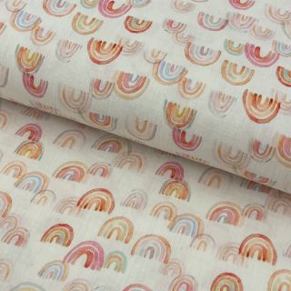 Dvostruka gaza/muslin Magic rainbows digital print