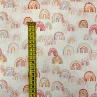 Dvostruka gaza/muslin Magic rainbows digital print