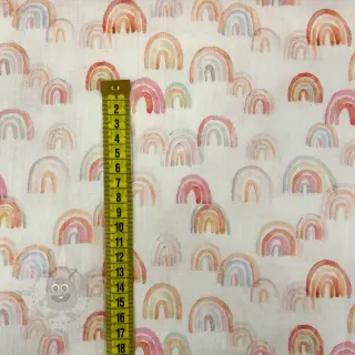 Tetra Tkanina/Muslin Magic rainbows digital print