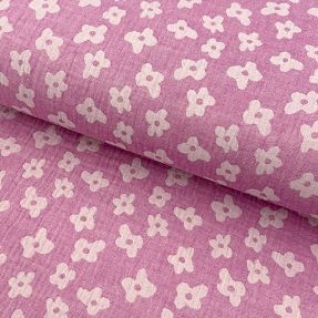 Dvostruka gaza/muslin JACQUARD Flowers cerise