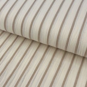 Dvostruka gaza/muslin YARN DYED Thin strip beige