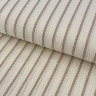 Dvostruka gaza/muslin YARN DYED Thin strip beige