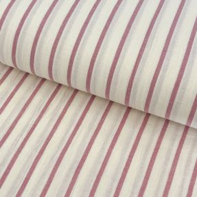 Dvostruka gaza/muslin YARN DYED Thin strip mauve