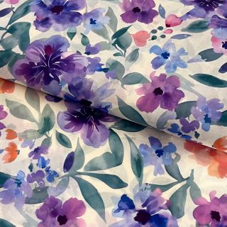 Pamuk VOILE Passion purple digital print