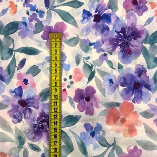 Pamuk VOILE Passion purple digital print