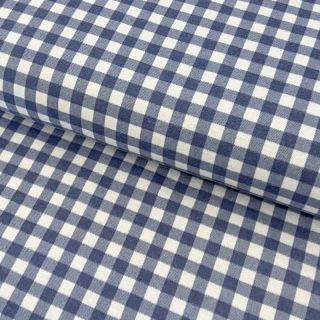Pamučna tkanina flanel Check blue