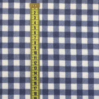 Pamučna tkanina flanel Check blue