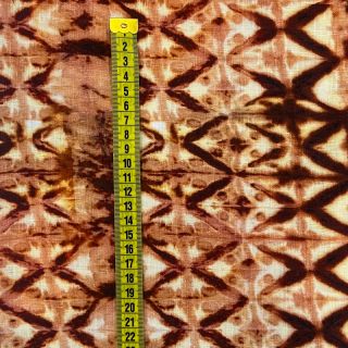 Lanena viskoza Shibori TIE DYE brown digital print