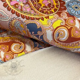 Umjetno krzno Paisley digital print