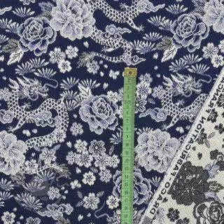 Dekorativna tkanina jacquard Draco indigo