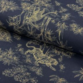 Bavlnená látka Acajou indigo PERCALE