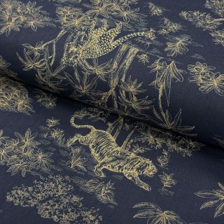 Pamučna tkanina Acajou indigo PERCALE