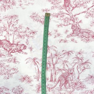 Bavlnená látka Acajou rouge PERCALE