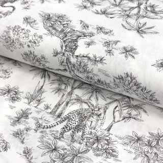 Bavlnená látka Acajou graphite PERCALE