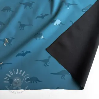 Tkanina za kabanice Dinosaurs blue