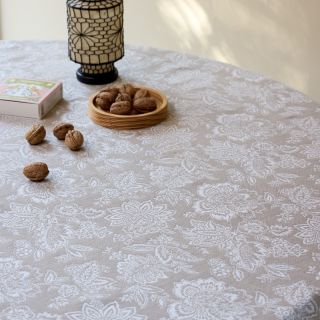 Dekorativna tkanina jacquard Jacobean lin